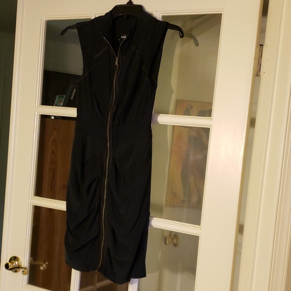 Dark Navy Zip Up Dress